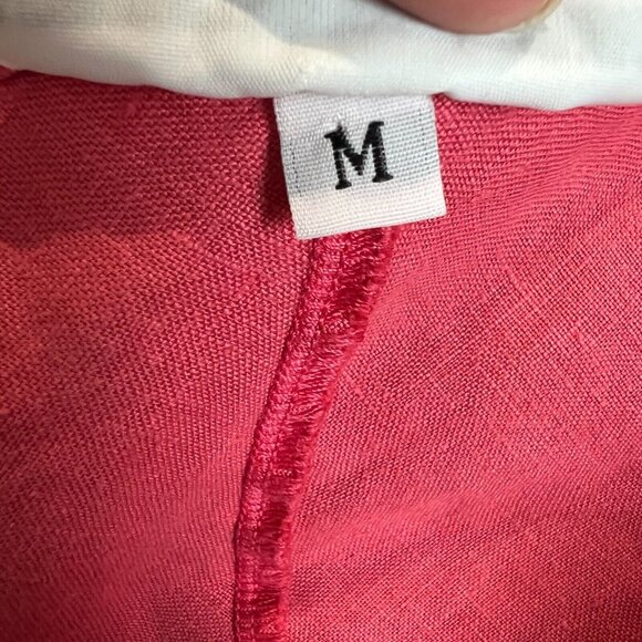 Bryn Walker Halter Dress Women Medium Pink Ruffle Knee Length Lagenlook MODIFIED - Picture 9 of 10